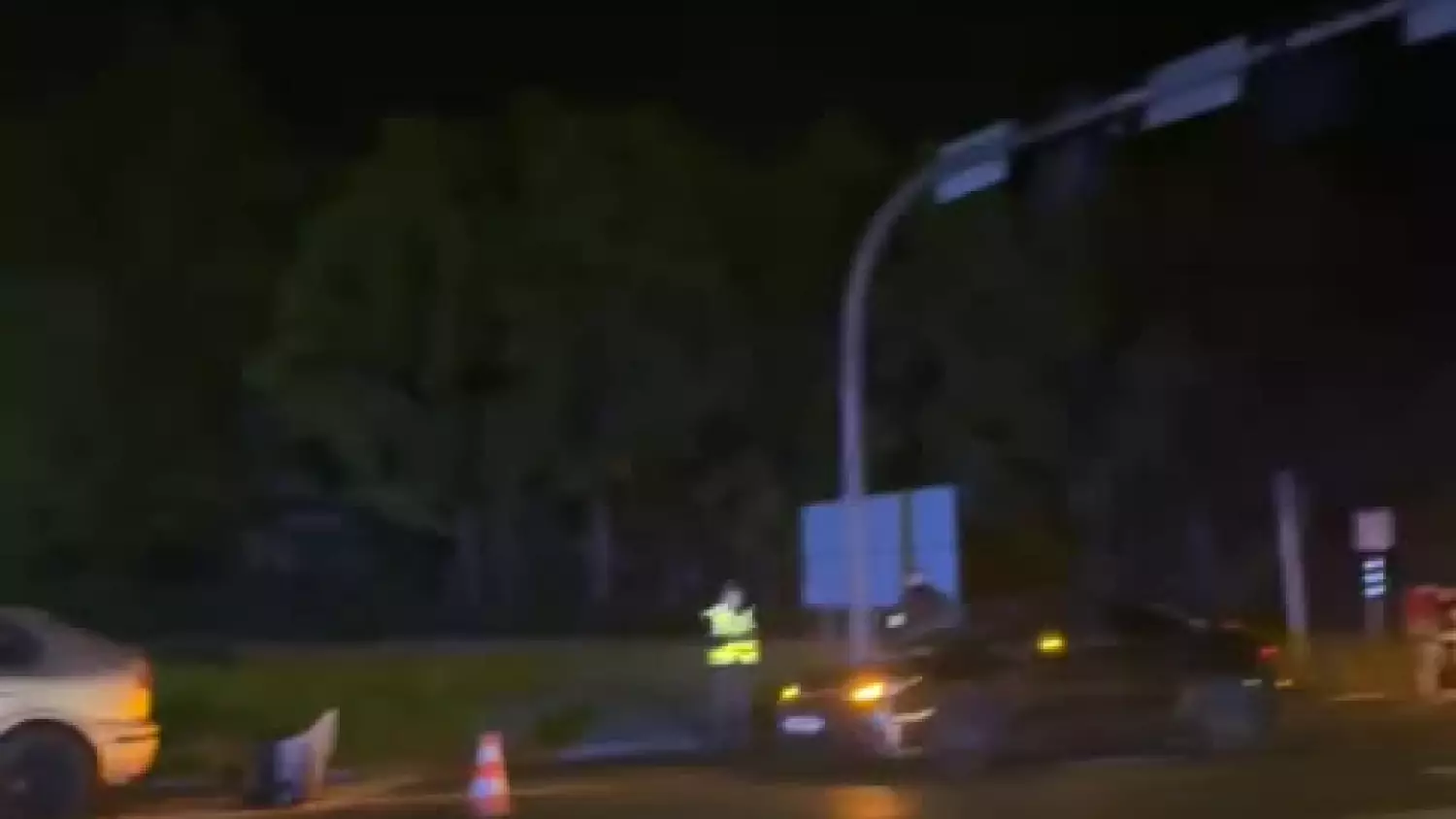 Nocne zderzenie na lubańskiej przelotówce